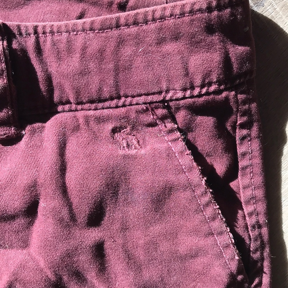 Burgundy Abercrombie short shorts size 0🍷 - Picture 3 of 6